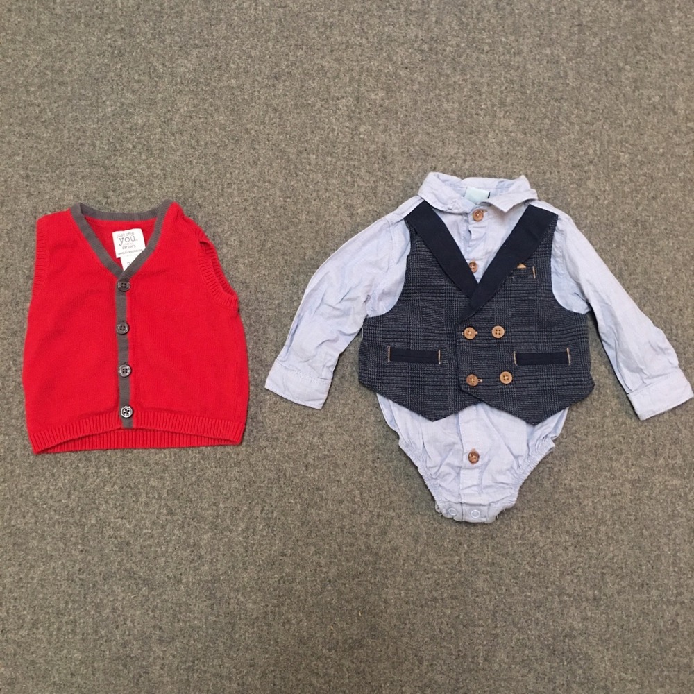 Baby Boy 3-6 Months Clothing Lot 17x Pieces Bulk Winter Corduroy Flannel Preppy - Picture 4 of 12